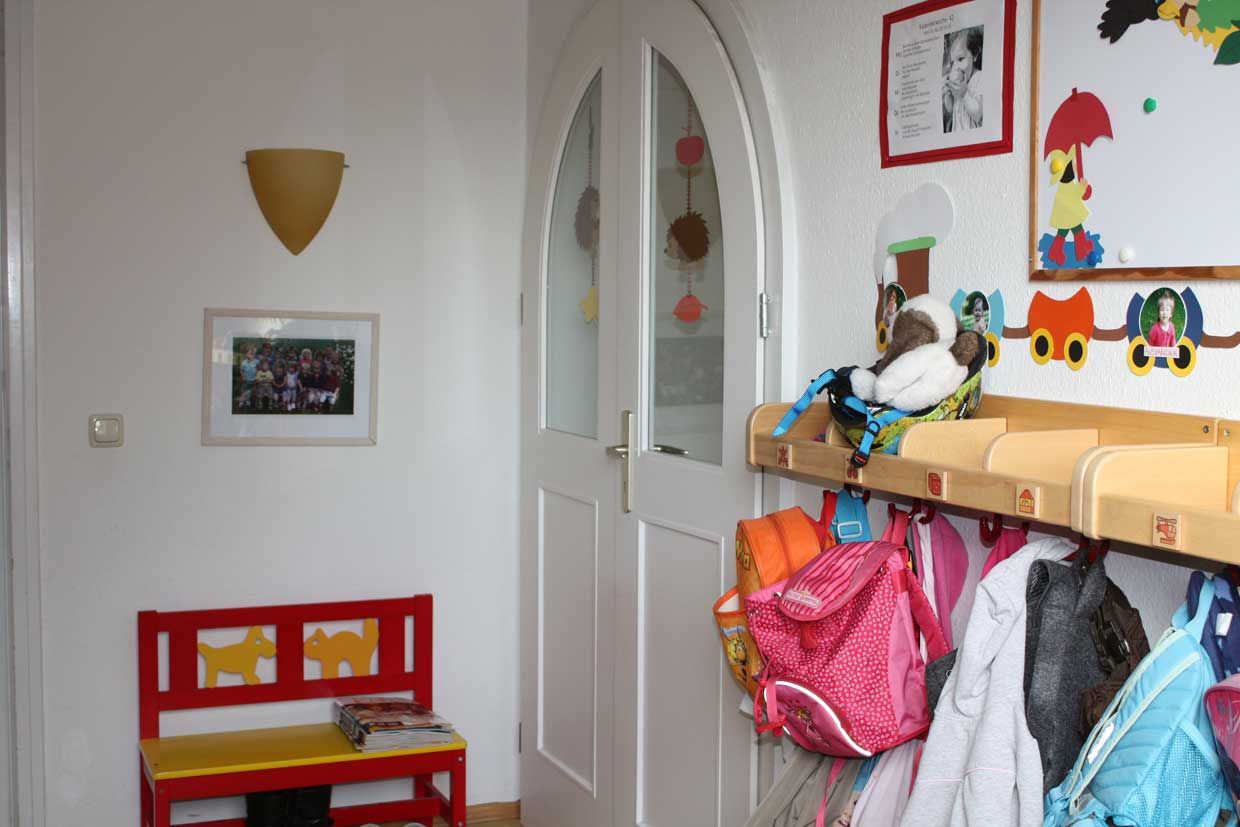 Kinderkrippe Garderobe